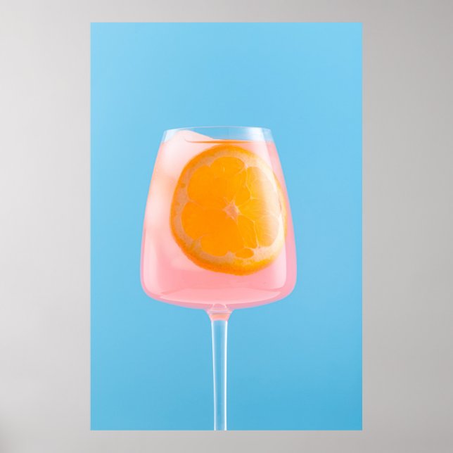 Orange av juice i klart glas poster (Framsidan)