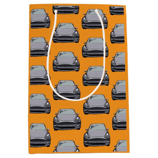 Orange av lätt Grått Electric Fordon SUV Car (Framsidan)