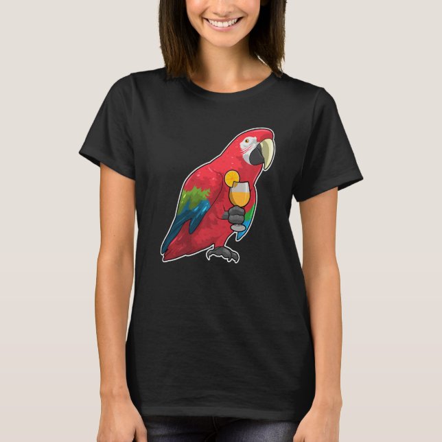 Orange av papegoja t shirt (Framsida)