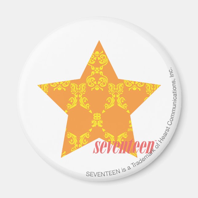 Orange av skada-Gult 3 Magnet (Framsidan)