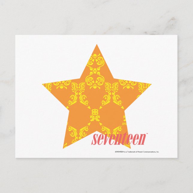 Orange av skada-Gult 3 Vykort (Framsida)