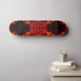 Orange av snöflingor Gradient Kaleidoskop Mini Skateboard Bräda 18,5 Cm