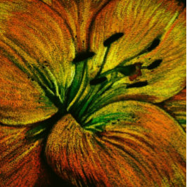 orange av stora abstrakter för contemporary gult kudde