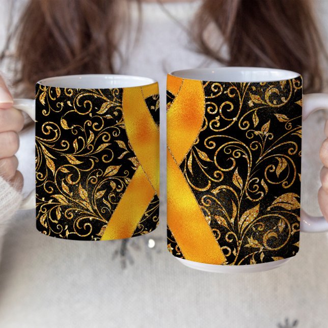 Orange Awareness Ribbon Mugg Design (Skapare uppladdad)