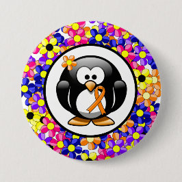 Orange Awareness Ribbon Penguin Knapp
