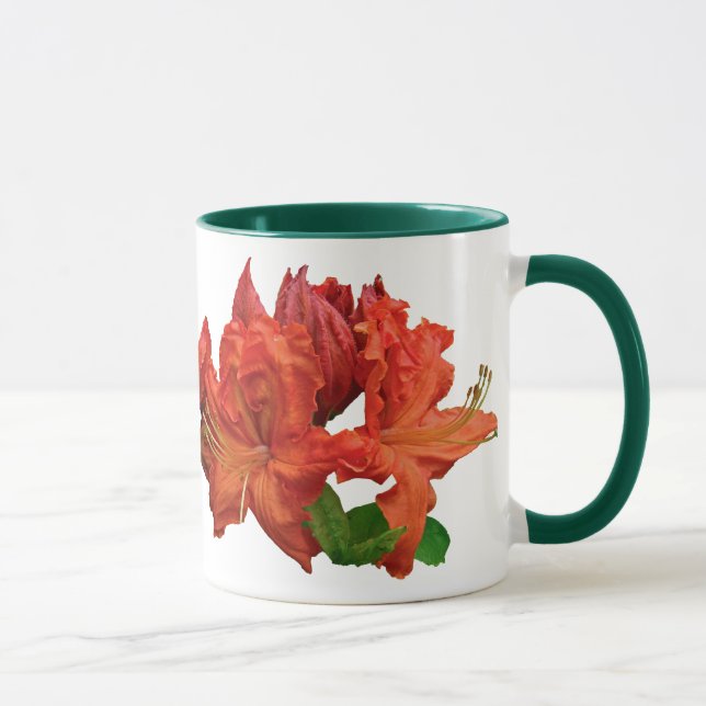 Orange Azalea Blommar Mugg (Höger)