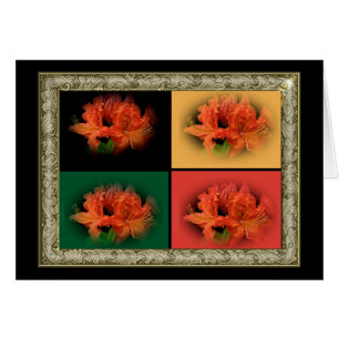 Orange Azaleas Hälsningskort