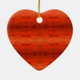 Orange Aztec-mönster Julgransprydnad Keramik