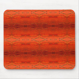 Orange Aztec Mönster Musmatta