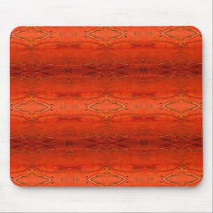 Orange Aztec Mönster Musmatta