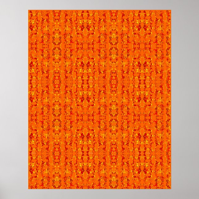 Orange Aztek Poster (Framsidan)