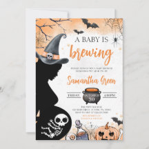 Orange Baby brinner Halloween Baby Shower