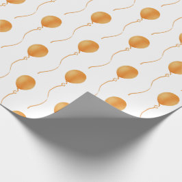 Orange balloon Gift Wrapping Paper - Cadeaupapier Presentpapper