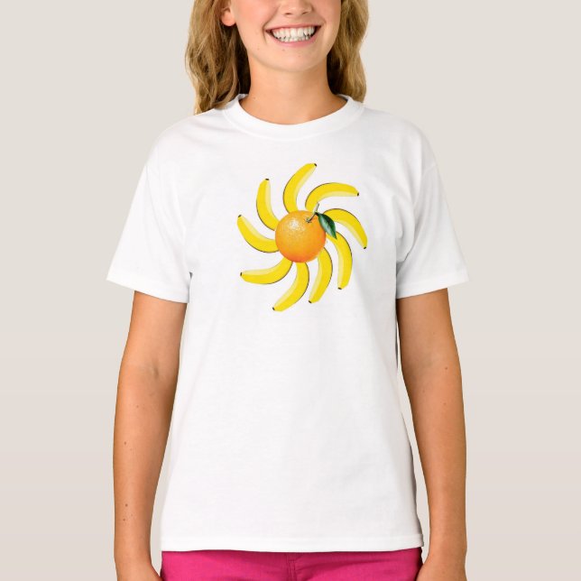Orange Bananas T Shirt (Framsida)