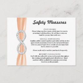 Orange Band Diamant Oändlighet Säkerhetsåtgärder Tilläggskort