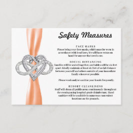 Orange Band Infinity Heart Säkerhetsåtgärder Tilläggskort