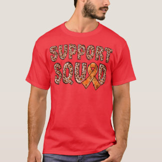 Orange Band Leopard Print Support Squad ADHD 111 T Shirt