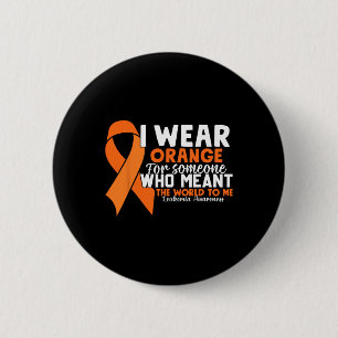 Orange band Leukemi Medvetenhet Blodcancer Knapp