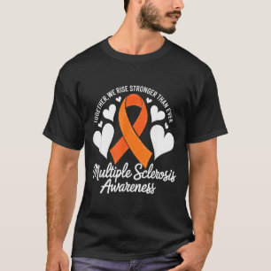 Orange band Vi reser oss starkare Multipel skleros T Shirt