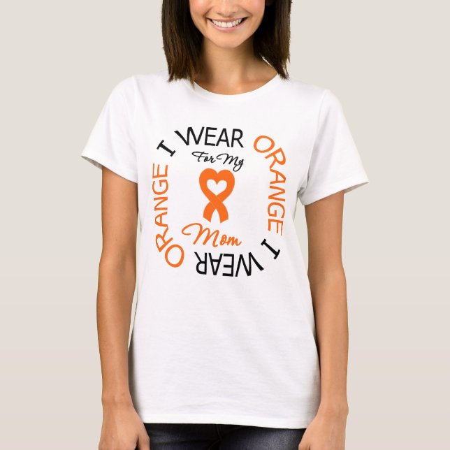 Orange bandmamma för åtskillig Sclerosis Tröja (Framsida)