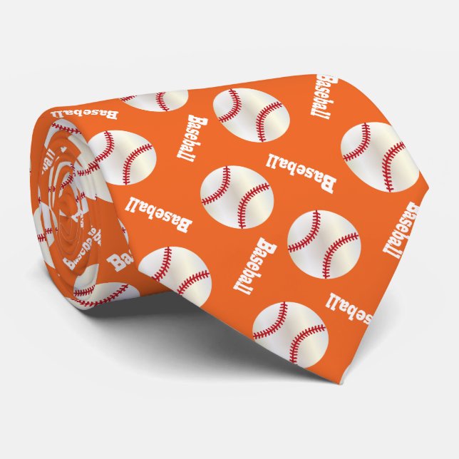 Orange Baseball Roligt Slips (Rullad)