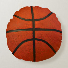 Orange basket rund kudde
