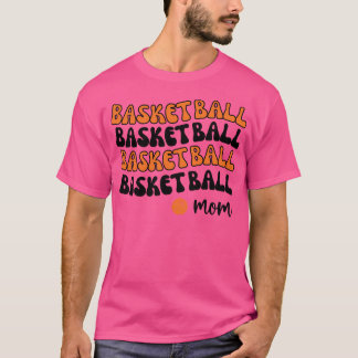 Orange Basketball Mamma T Shirt