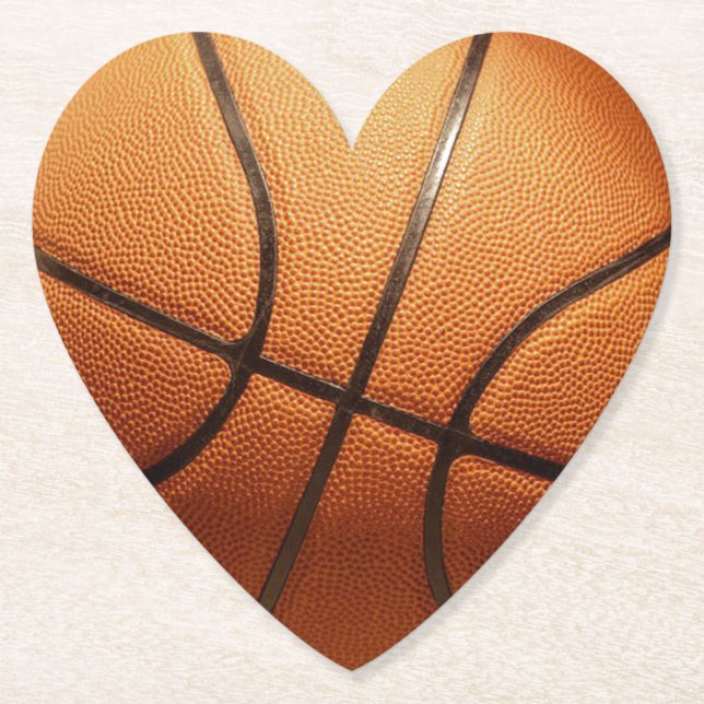 Orange Basketball Underlägg Papper (Framsida)