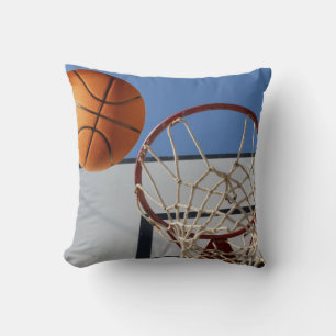 Orange Basketboll om poäng. Kudde