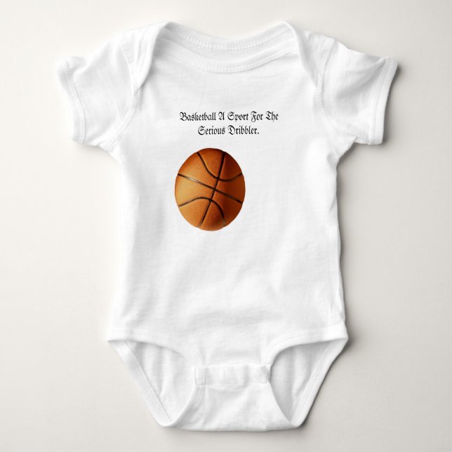 Orange Basketboll Seriös Dribblare Logo, T Shirt (Framsida)