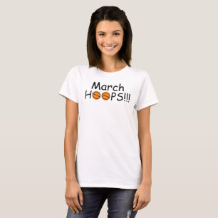 Orange Basketbullar för kvinnor i mars RINGAR T Shirt