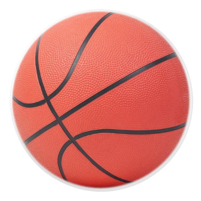 Orange basketdesign knopp (Framsidan)