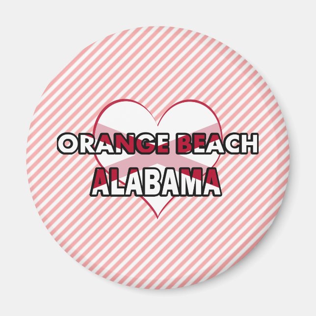 Orange Beach, Alabama Magnet (Framsidan)