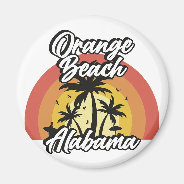 Orange Beach, Alabama Magnet (Framsidan)