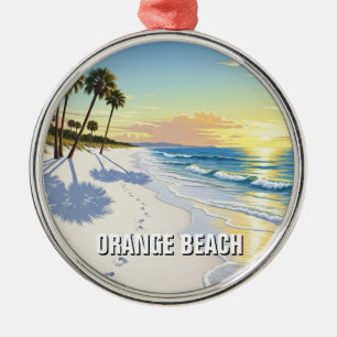 Orange Beach Alabama Resa Julgransprydnad Metall