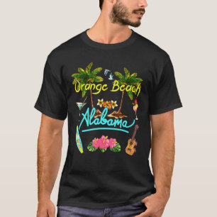 Orange Beach Alabama sommaren Handflatan Surfa Sol T Shirt