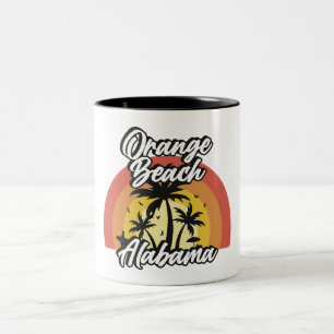 Orange Beach, Alabama Två-Tonad Mugg