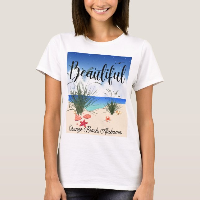 Orange Beach Alabama (vacker) T Shirt (Framsida)