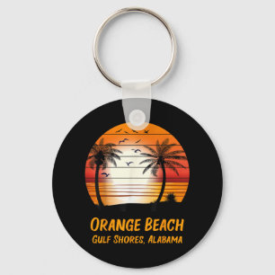 Orange Beach Gulf Shores Alabama Vintage Solnedgån Nyckelring