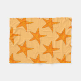 Orange Beach Ocean Starfish Star Fish Marine Life Fleecefilt
