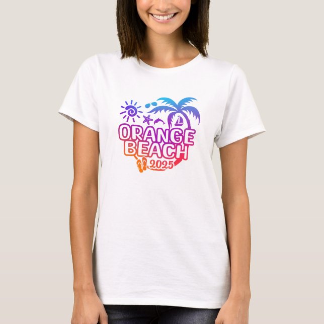 Orange Beach, Orange Beach Vacation, 2025 T Shirt (Framsida)