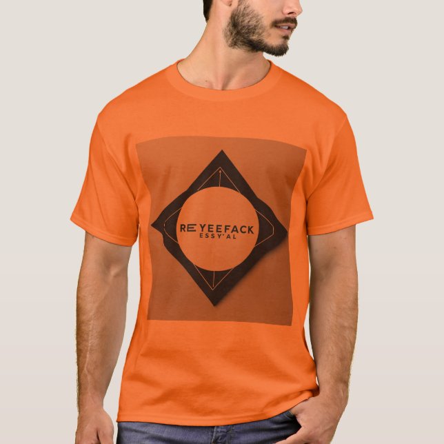 Orange Beats: DJ Design Vibes T Shirt (Framsida)