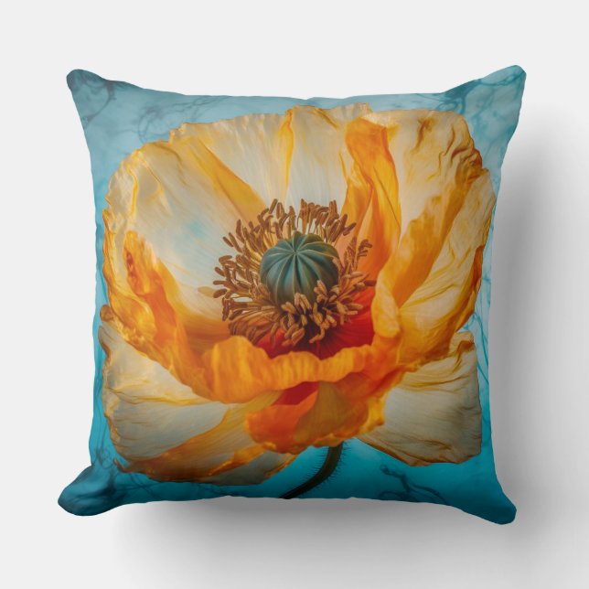 Orange Beauty Kudde (Framsida)