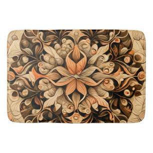 Orange Beige Brown Dekoration - estetisk bakgrund Badrumsmatta