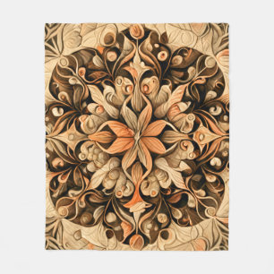 Orange Beige Brown Dekoration - estetisk bakgrund Fleecefilt