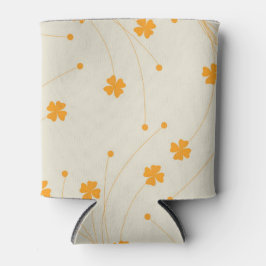 Orange Beige Retro Y2K 70s Flower Mönster