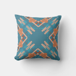 Orange Beige Turcos Crisscross Southwest look Kudde