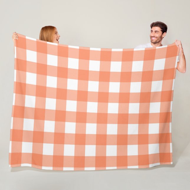 Orange Bet 60 x 80 Blankett med bildskärm Fleecefilt (På plats)
