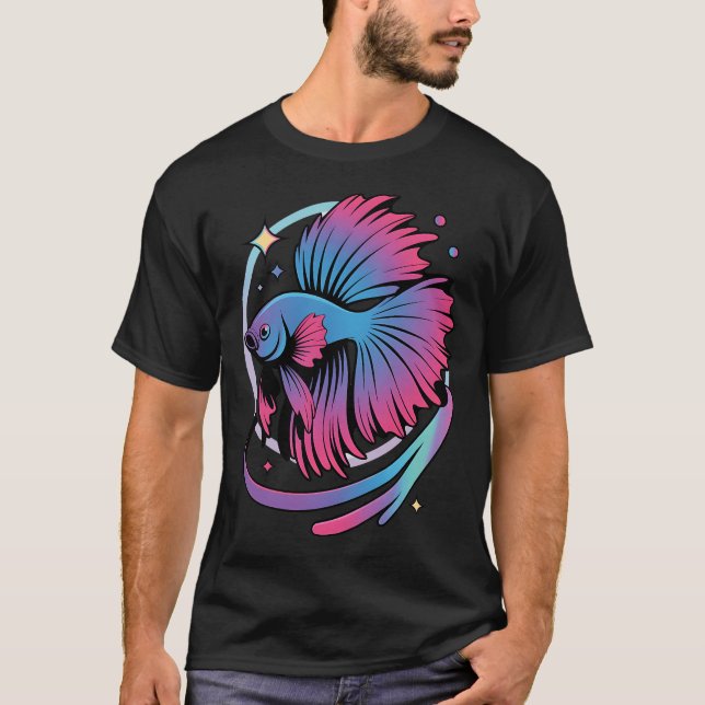 Orange Betta-design T Shirt (Framsida)