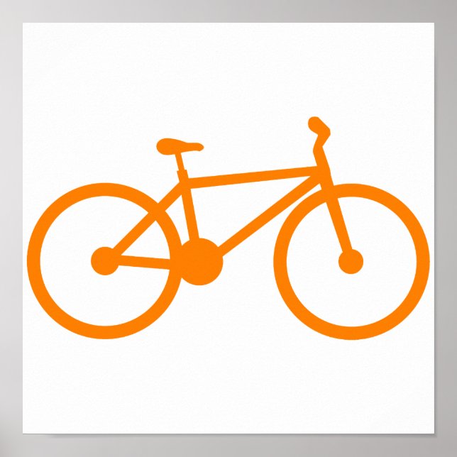 Orange Bicycle Poster (Framsidan)